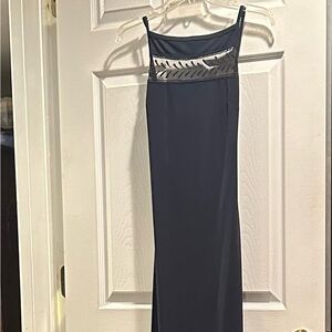 Rampage dark blue/navy Dress with Sheer Detail